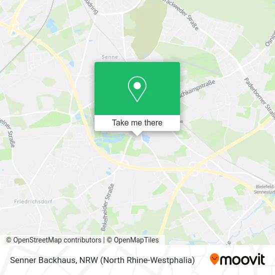 Карта Senner Backhaus