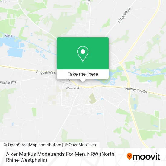 Карта Alker Markus Modetrends For Men