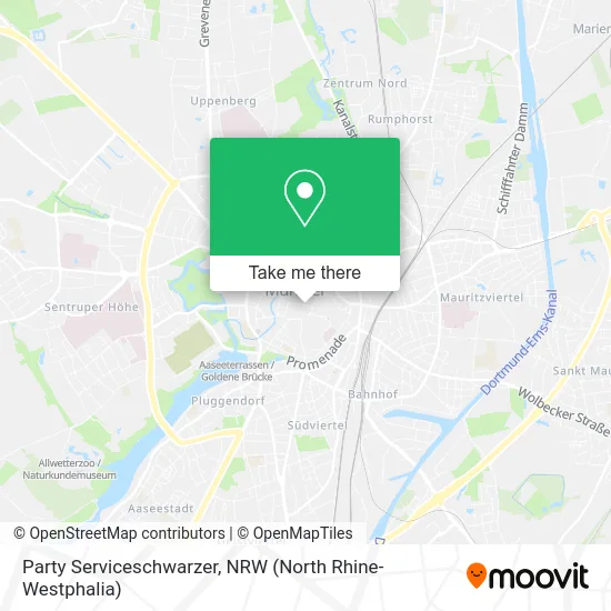 Party Serviceschwarzer map