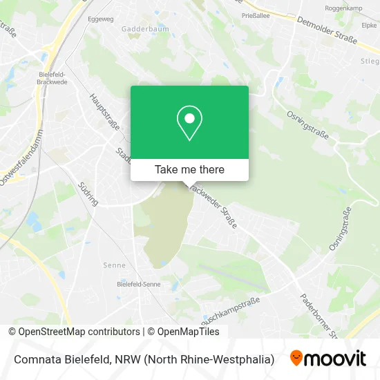 Comnata Bielefeld map