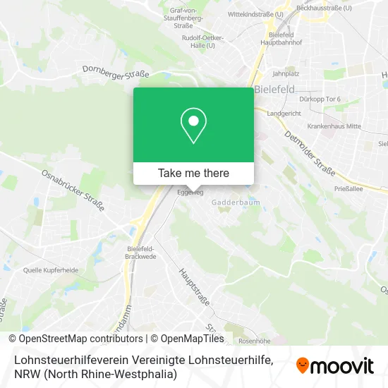 Карта Lohnsteuerhilfeverein Vereinigte Lohnsteuerhilfe
