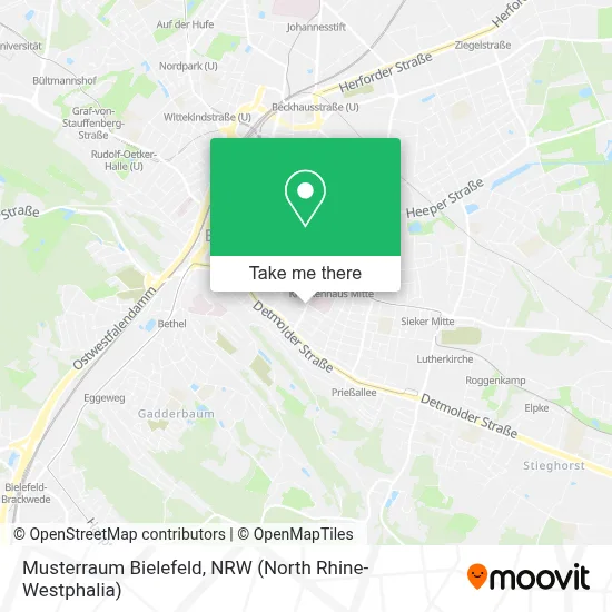 Musterraum Bielefeld map