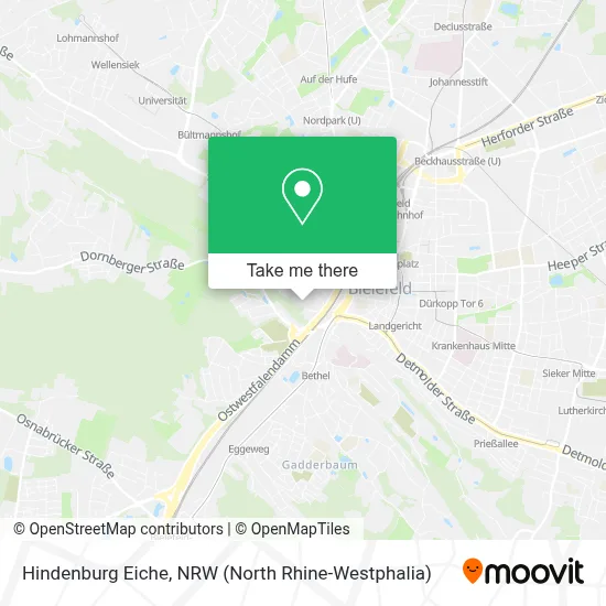 Hindenburg Eiche map