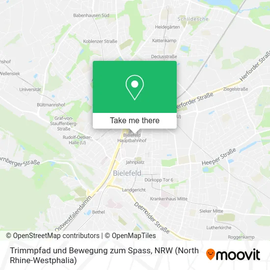 Карта Trimmpfad und Bewegung zum Spass