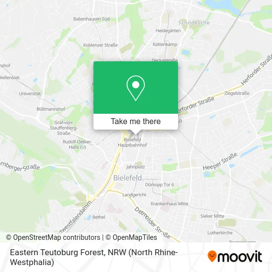 Карта Eastern Teutoburg Forest