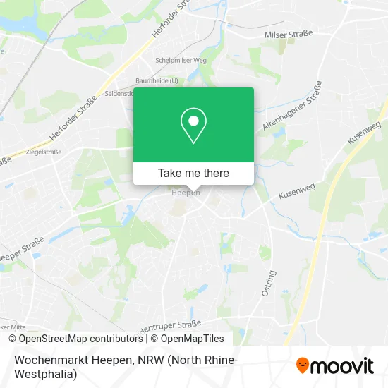 Карта Wochenmarkt Heepen