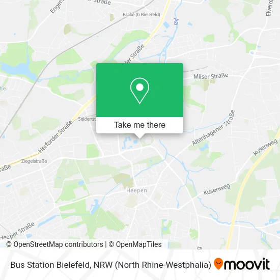 Bus Station Bielefeld map