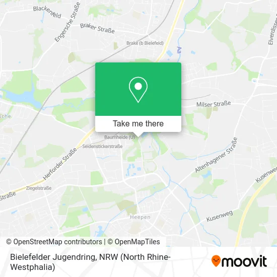Карта Bielefelder Jugendring
