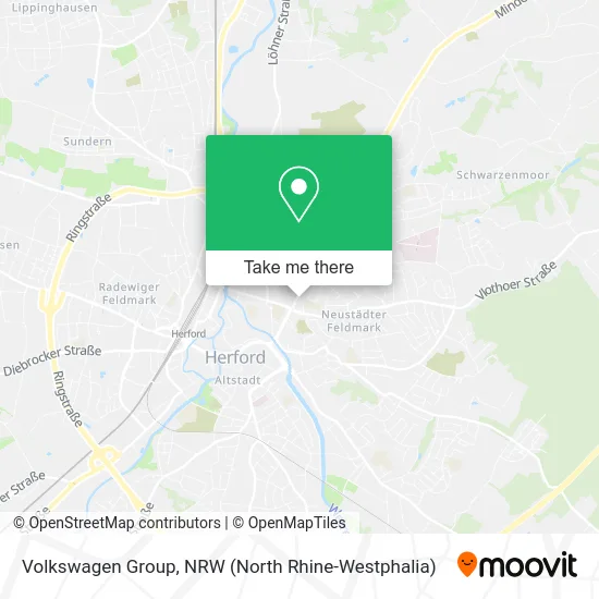 Карта Volkswagen Group