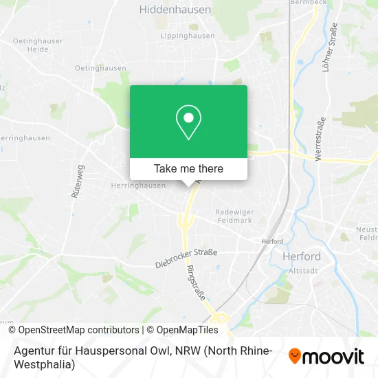 Карта Agentur für Hauspersonal Owl