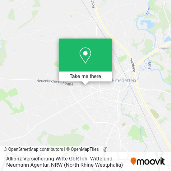 Карта Allianz Versicherung Witte GbR Inh. Witte und Neumann Agentur
