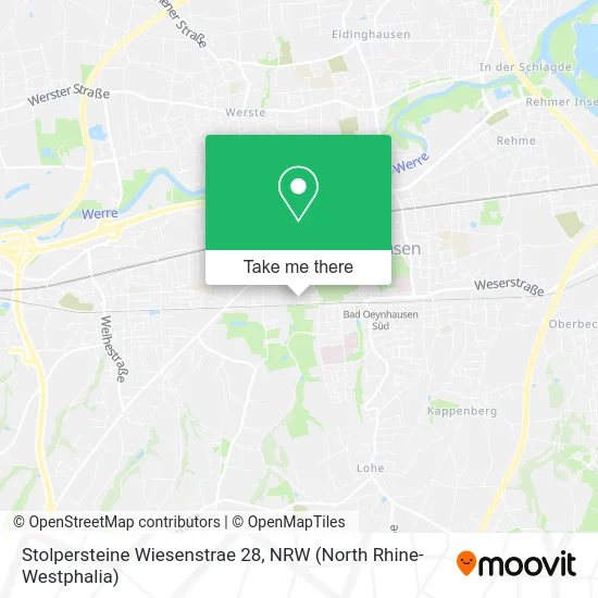 Карта Stolpersteine Wiesenstrae 28