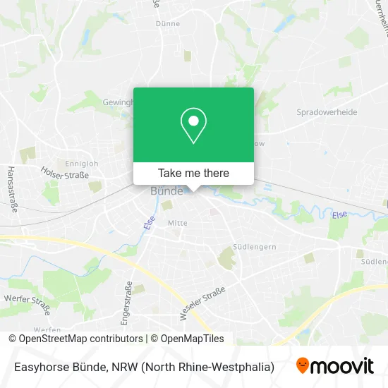 Карта Easyhorse Bünde
