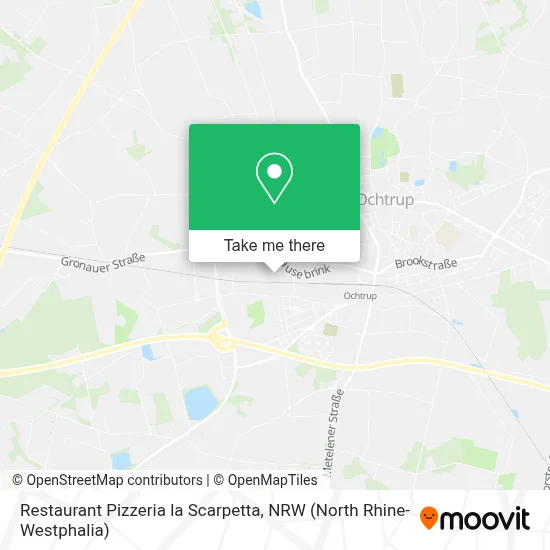 Restaurant Pizzeria la Scarpetta map
