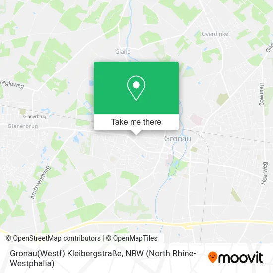 Карта Gronau(Westf) Kleibergstraße