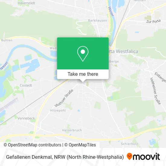 Карта Gefallenen Denkmal