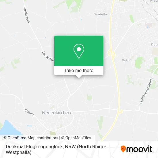 Карта Denkmal Flugzeugunglück