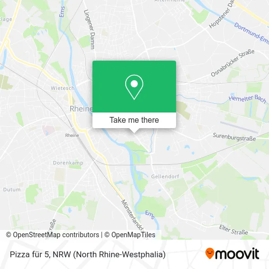 Карта Pizza für 5