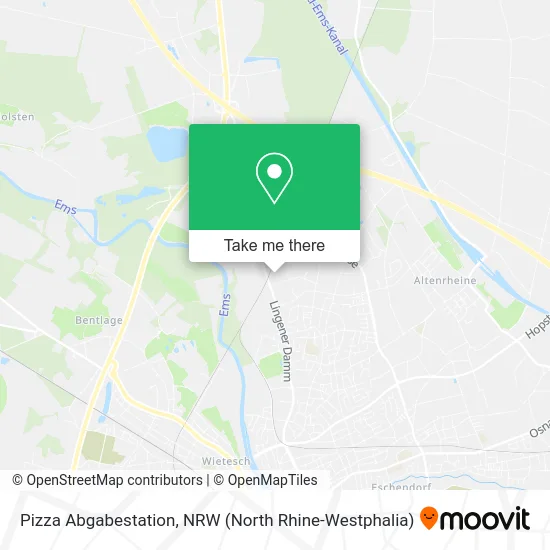 Карта Pizza Abgabestation