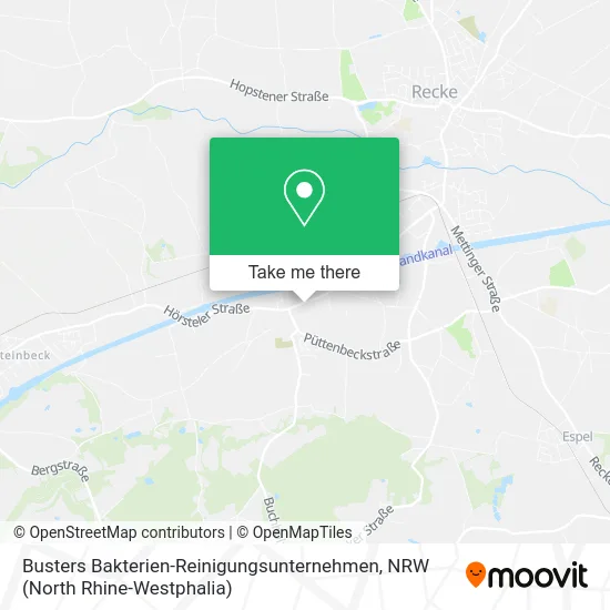 Карта Busters Bakterien-Reinigungsunternehmen