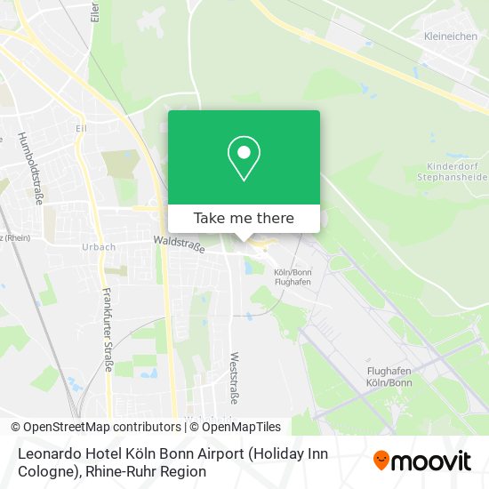 Leonardo Hotel Köln Bonn Airport (Holiday Inn Cologne) map