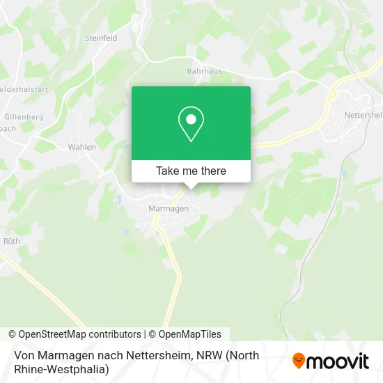 Карта Von Marmagen nach Nettersheim
