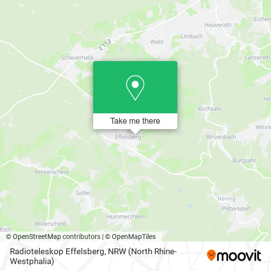 Radioteleskop Effelsberg map