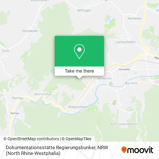 Карта Dokumentationsstätte Regierungsbunker