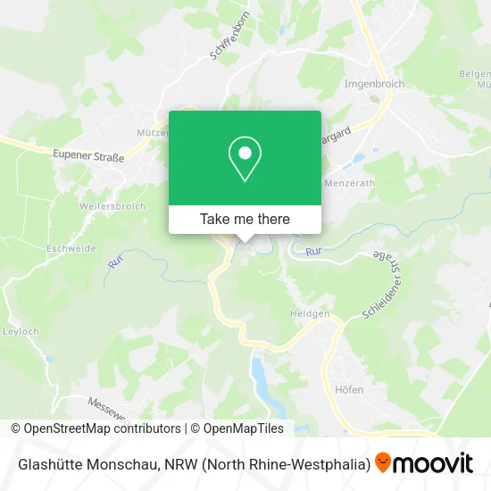Карта Glashütte Monschau