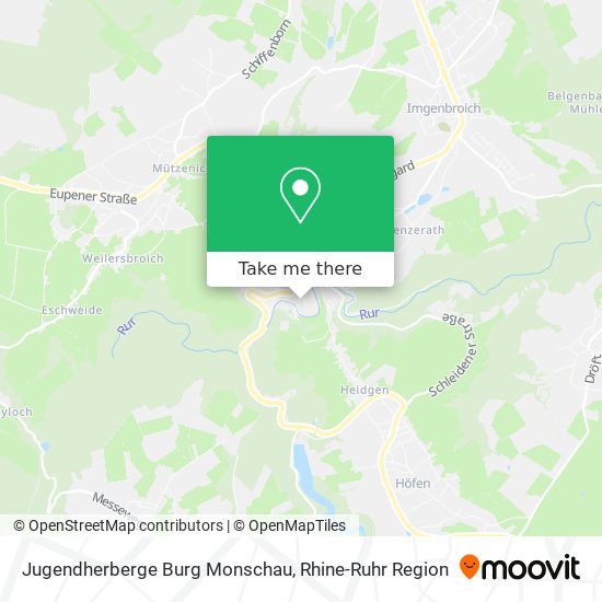 Jugendherberge Burg Monschau map