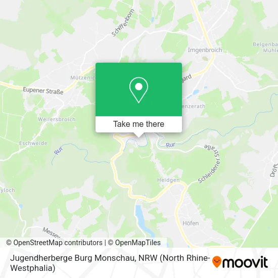 Карта Jugendherberge Burg Monschau