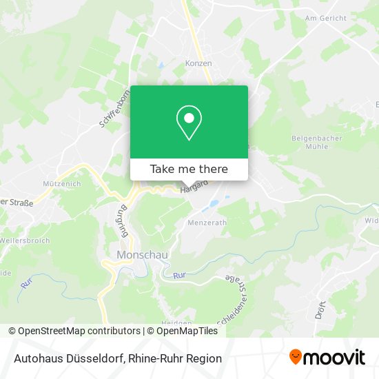 Autohaus Düsseldorf map