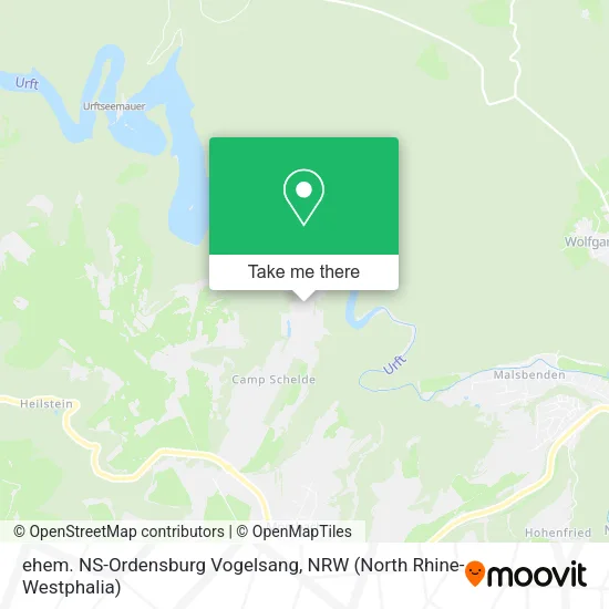 Карта ehem. NS-Ordensburg Vogelsang