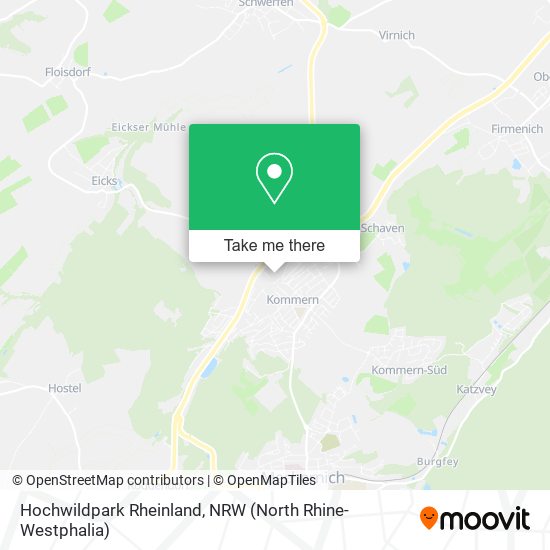 Hochwildpark Rheinland map