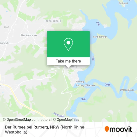 Карта Der Rursee bei Rurberg