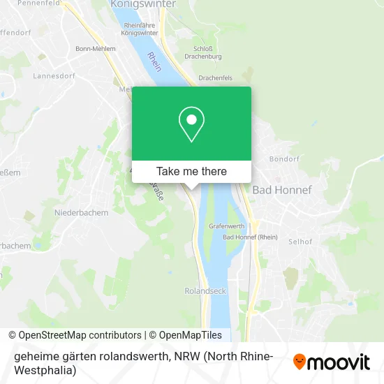 Карта geheime gärten rolandswerth