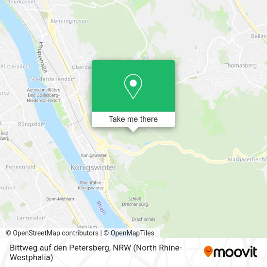 Карта Bittweg auf den Petersberg