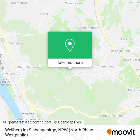 Карта Weilberg im Siebengebirge