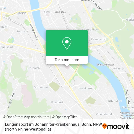 Карта Lungensport im Johanniter-Krankenhaus, Bonn