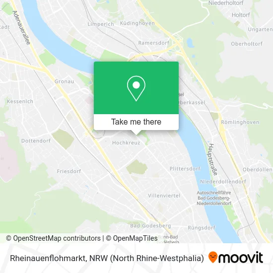 Rheinauenflohmarkt map