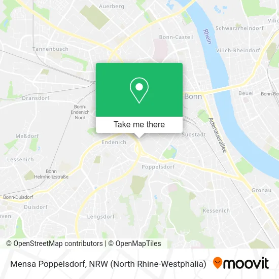 Mensa Poppelsdorf map