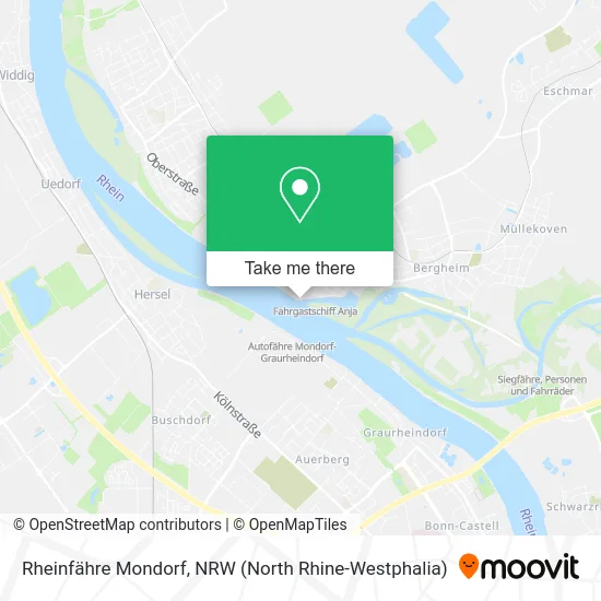 Rheinfähre Mondorf map