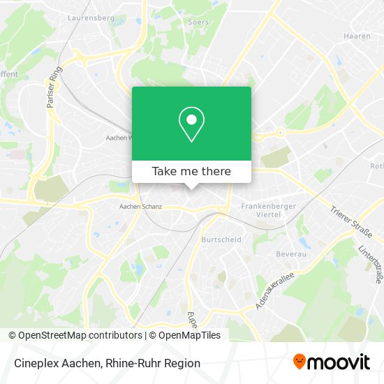 Cineplex Aachen map