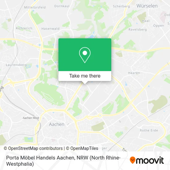Карта Porta Möbel Handels Aachen