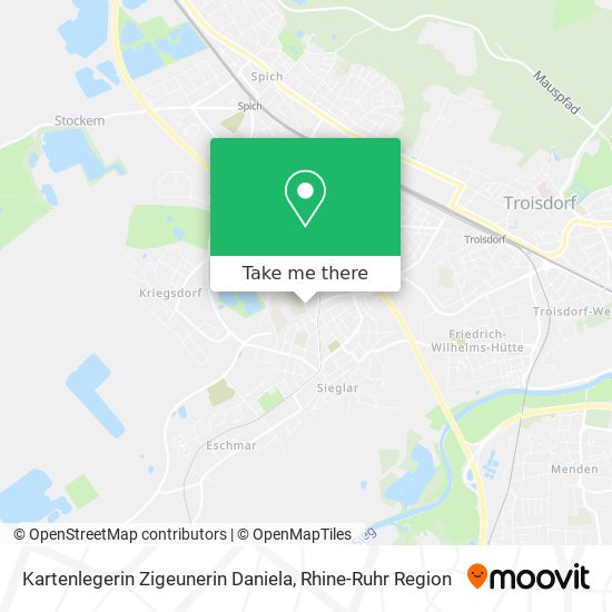 Kartenlegerin Zigeunerin Daniela map