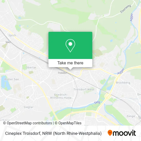 Cineplex Troisdorf map