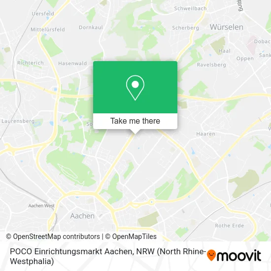 Карта POCO Einrichtungsmarkt Aachen