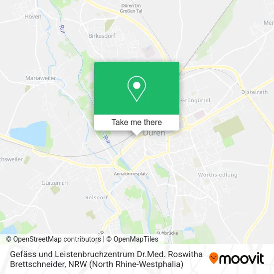 Карта Gefäss und Leistenbruchzentrum Dr.Med. Roswitha Brettschneider
