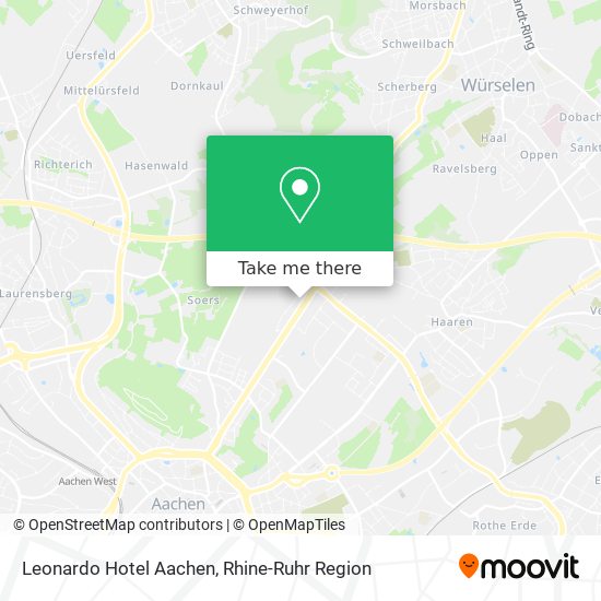 Leonardo Hotel Aachen map