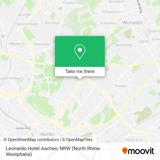Карта Leonardo Hotel Aachen